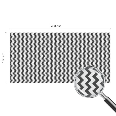 Mlečna folija za okna vitraž Cikcak vzorec