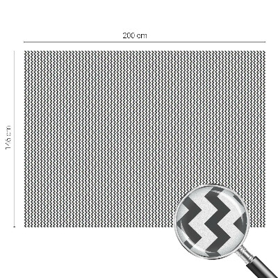 Mlečna folija za okna vitraž Cikcak vzorec