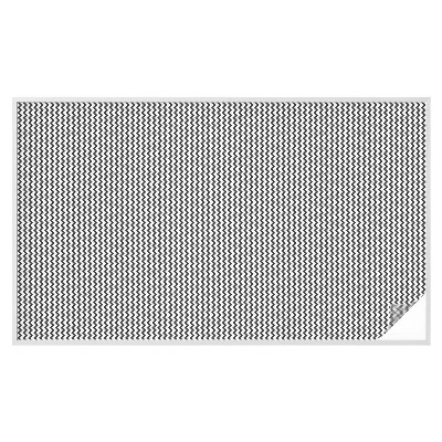 Mlečna folija za okna vitraž Cikcak vzorec