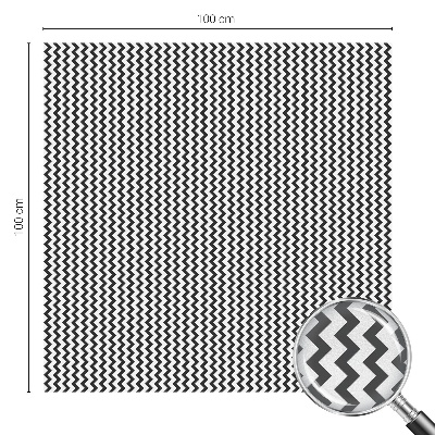 Mlečna folija za okna vitraž Cikcak vzorec