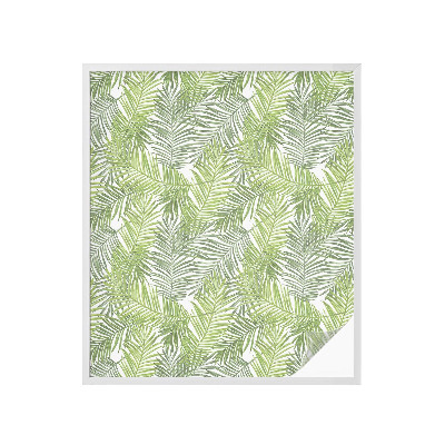 Okenska folija vitraž za zasebnost Rastlinski vzorci