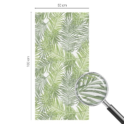 Okenska folija vitraž za zasebnost Rastlinski vzorci