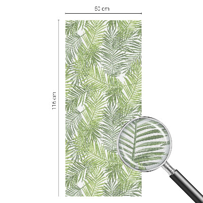 Okenska folija vitraž za zasebnost Rastlinski vzorci