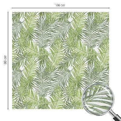 Okenska folija vitraž za zasebnost Rastlinski vzorci