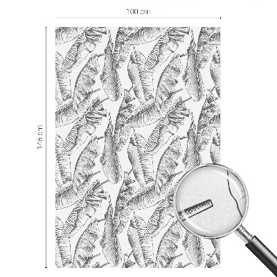 Okenska folija vitraž za zasebnost Tropski listi