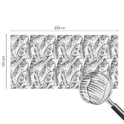 Okenska folija vitraž za zasebnost Tropski listi