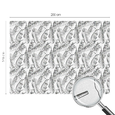 Okenska folija vitraž za zasebnost Tropski listi