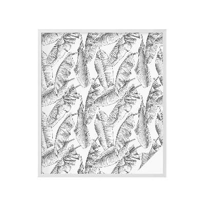 Okenska folija vitraž za zasebnost Tropski listi