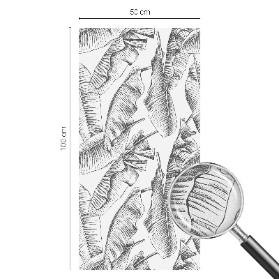 Okenska folija vitraž za zasebnost Tropski listi