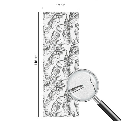 Okenska folija vitraž za zasebnost Tropski listi