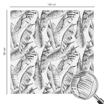 Okenska folija vitraž za zasebnost Tropski listi