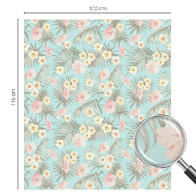 Folija za okna proti soncu Tropski vzorec