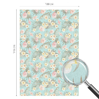 Folija za okna proti soncu Tropski vzorec