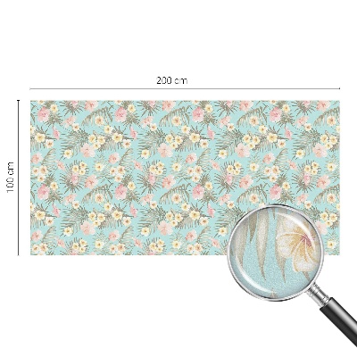 Folija za okna proti soncu Tropski vzorec