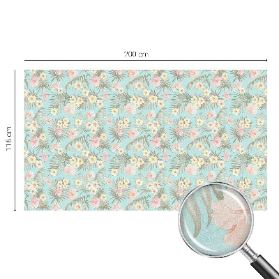 Folija za okna proti soncu Tropski vzorec