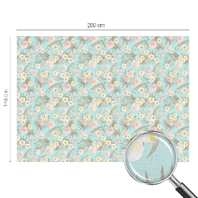 Folija za okna proti soncu Tropski vzorec