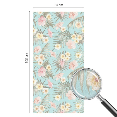 Folija za okna proti soncu Tropski vzorec