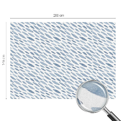 Mlečna folija za okna vitraž Modre poteze