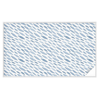 Mlečna folija za okna vitraž Modre poteze