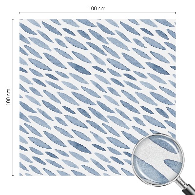 Mlečna folija za okna vitraž Modre poteze