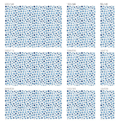 Okenska folija vitraž za zasebnost Akvarelne pike