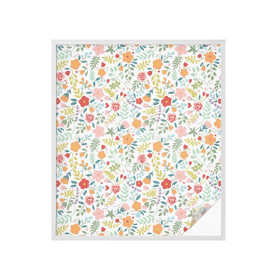 Folija za okna proti soncu Cvetlični vzorec