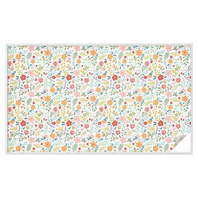 Folija za okna proti soncu Cvetlični vzorec