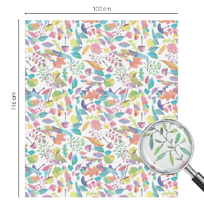 Mlečna folija za okna vitraž Barvita sestava