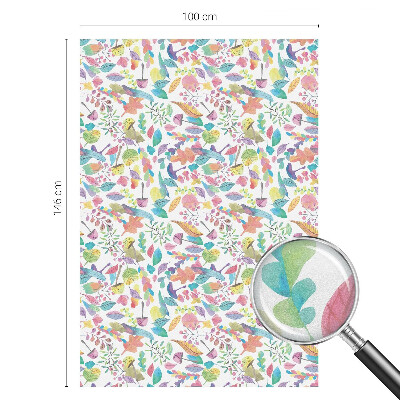 Mlečna folija za okna vitraž Barvita sestava