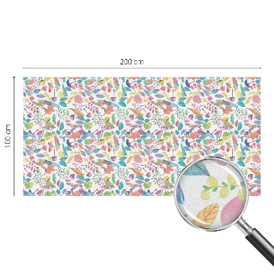 Mlečna folija za okna vitraž Barvita sestava