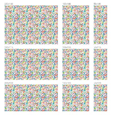 Mlečna folija za okna vitraž Barvita sestava