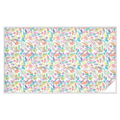 Mlečna folija za okna vitraž Barvita sestava