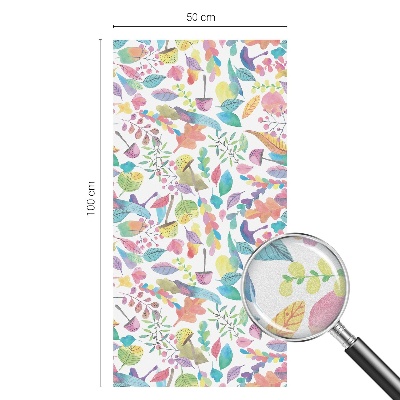 Mlečna folija za okna vitraž Barvita sestava