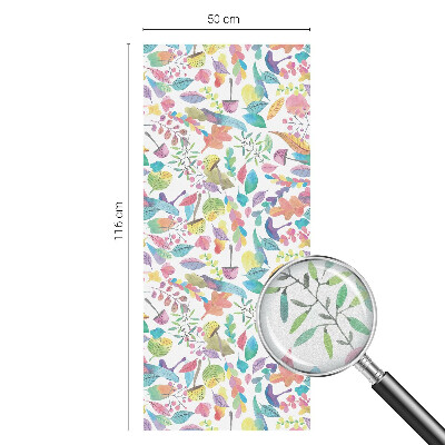 Mlečna folija za okna vitraž Barvita sestava