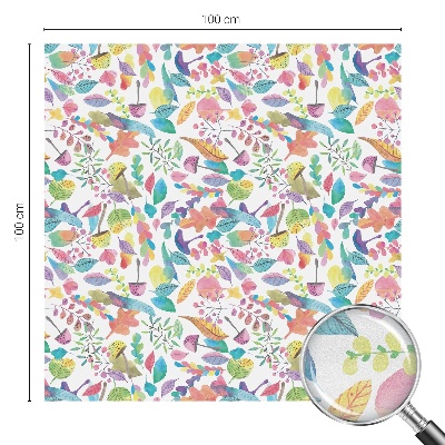 Mlečna folija za okna vitraž Barvita sestava