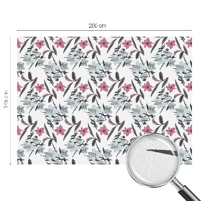 Folija za okna proti soncu Cvetlični vzorec