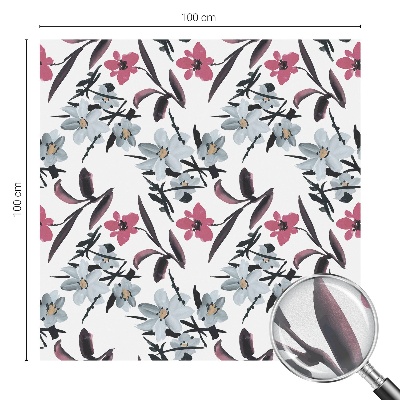 Folija za okna proti soncu Cvetlični vzorec