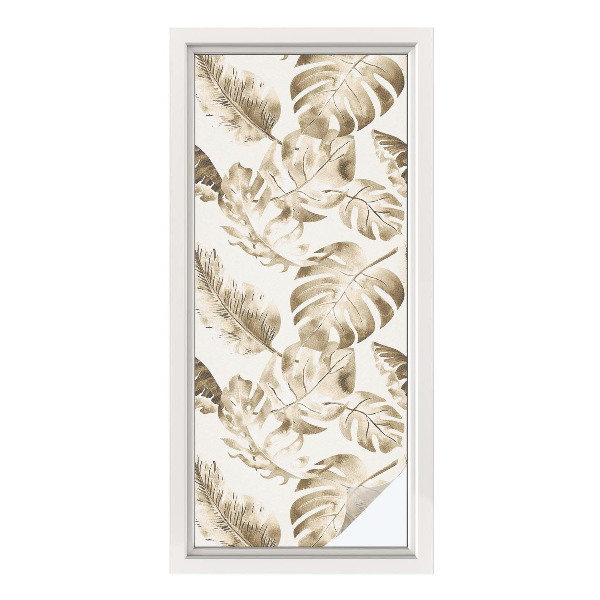 Dekorativna folija za steklo vitraž Tropske rastline