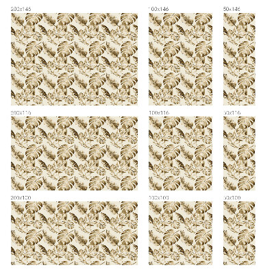 Dekorativna folija za steklo vitraž Tropske rastline