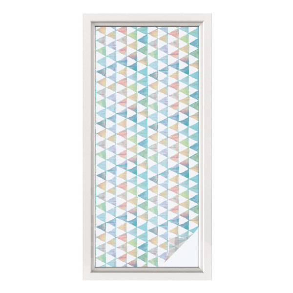 Okenska folija za zaščito pred pogledi Geometrijski trikotniki