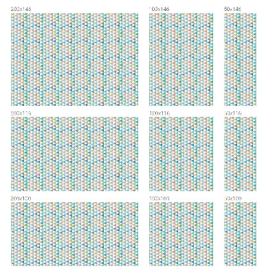 Okenska folija za zaščito pred pogledi Geometrijski trikotniki