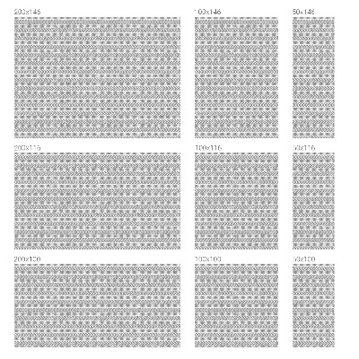 Okenska folija vitraž za zasebnost Geometrijske črte