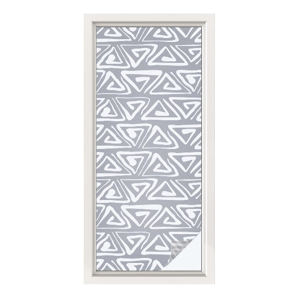 Mlečna folija za okna vitraž Geometrijski minimalizem