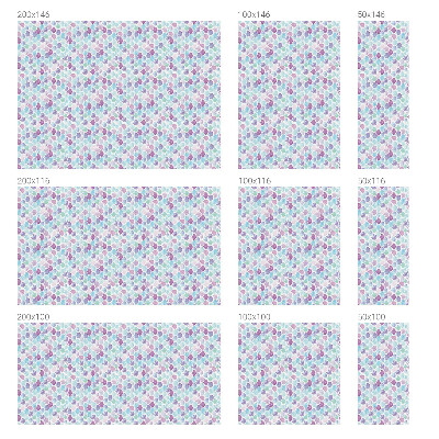 Dekorativna folija za steklo vitraž Pastelne pike