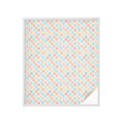 Okenska folija vitraž za zasebnost Barviti akvareli