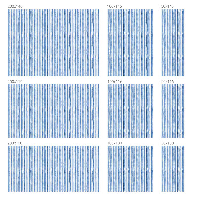 Dekorativna folija za steklo vitraž Modre črte