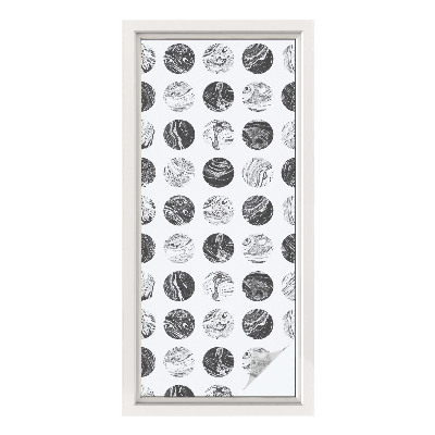 Okenska folija vitraž za zasebnost Marmorna eleganca