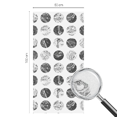 Okenska folija vitraž za zasebnost Marmorna eleganca