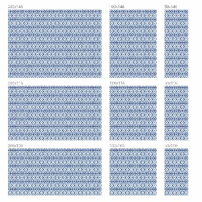 Dekorativna folija za steklo vitraž Modri ​​mozaik