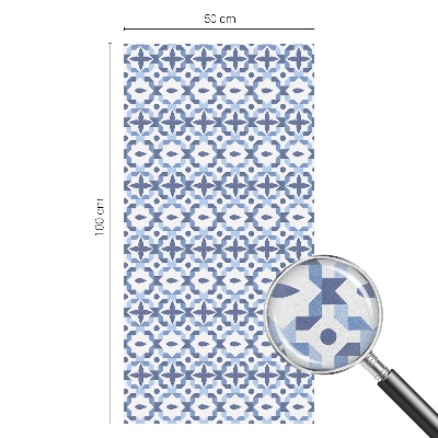 Dekorativna folija za steklo vitraž Modri ​​mozaik